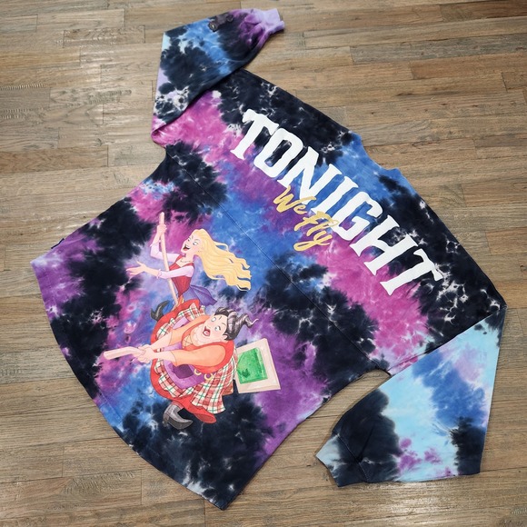 Disney Spirit Jersey Hocus Pocus LARGE TieDye Sanderson Tonight We Fly Halloween - Picture 13 of 13